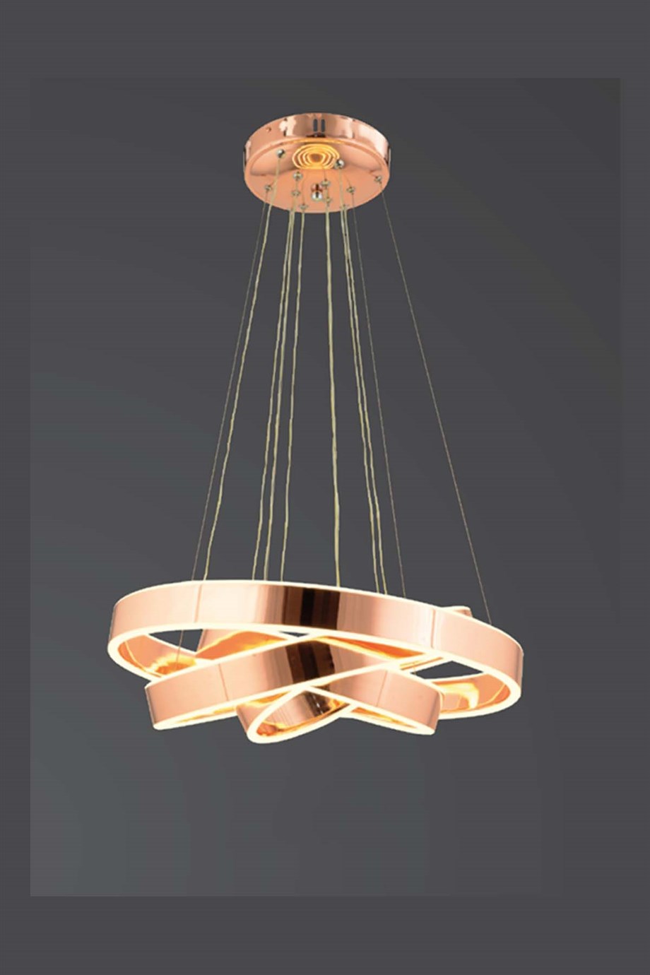 Ledli Avize  20+40+60'Lık Beyaz / Sarı Işık Led 3'Li Sarkıt Avize
