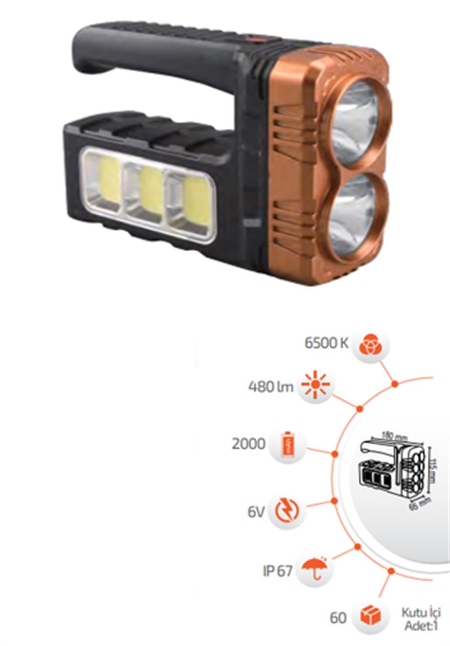 Solar Ürünler  30W Solar Fener
