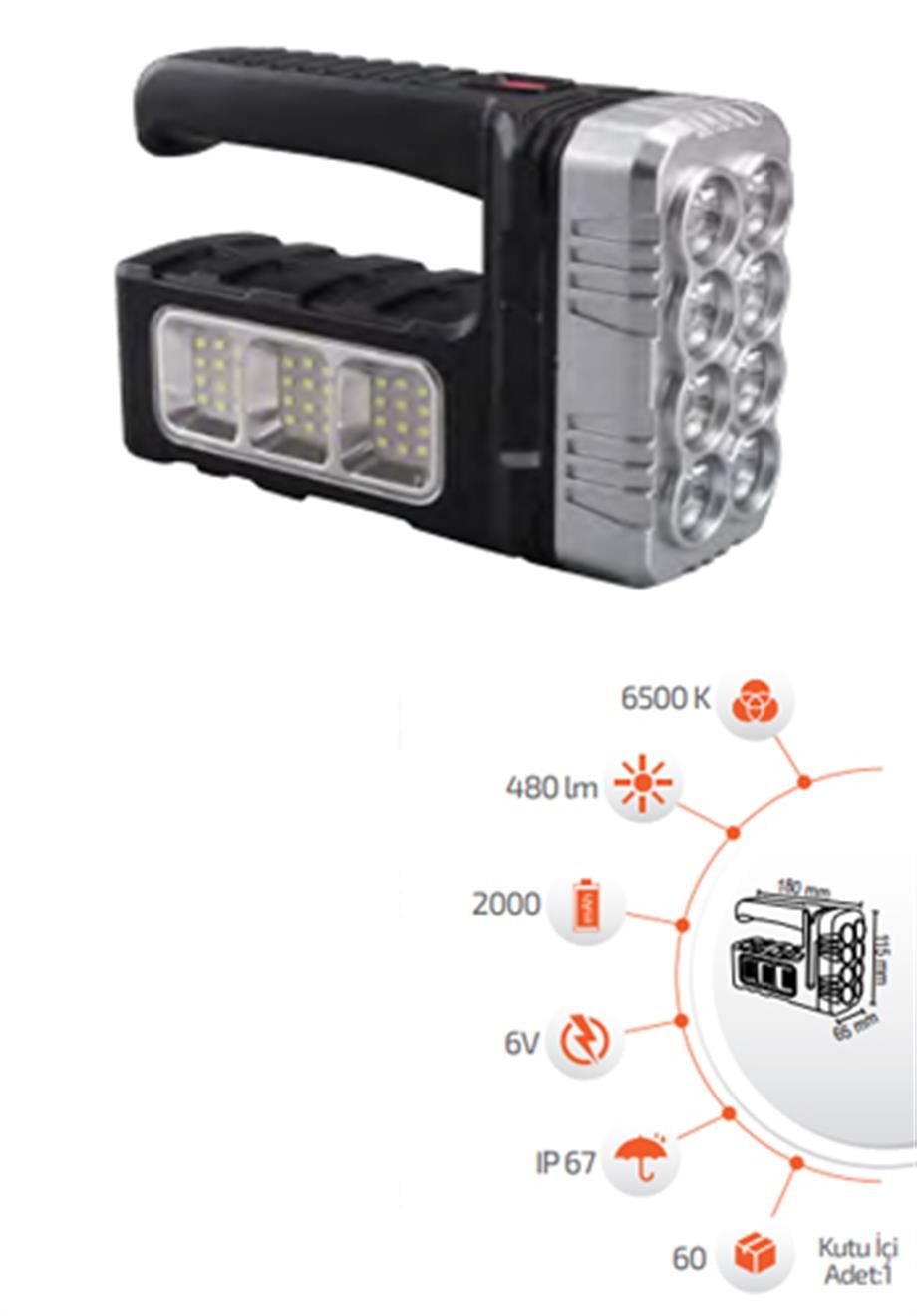 Solar Ürünler  30W Solar Fener