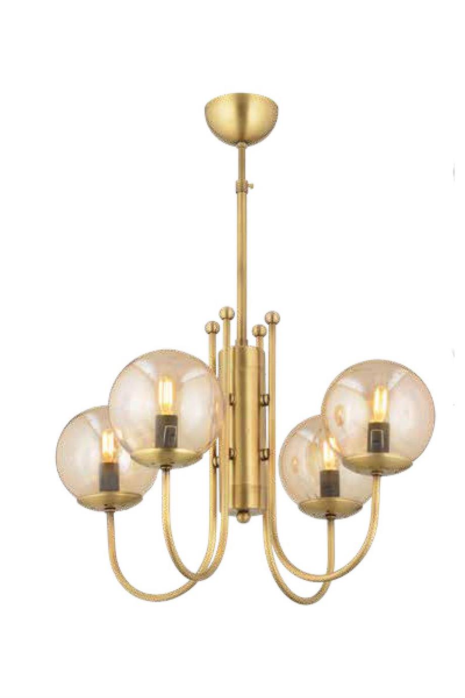 Avizeler  4 Lü Eskitme Sarkıt Avize