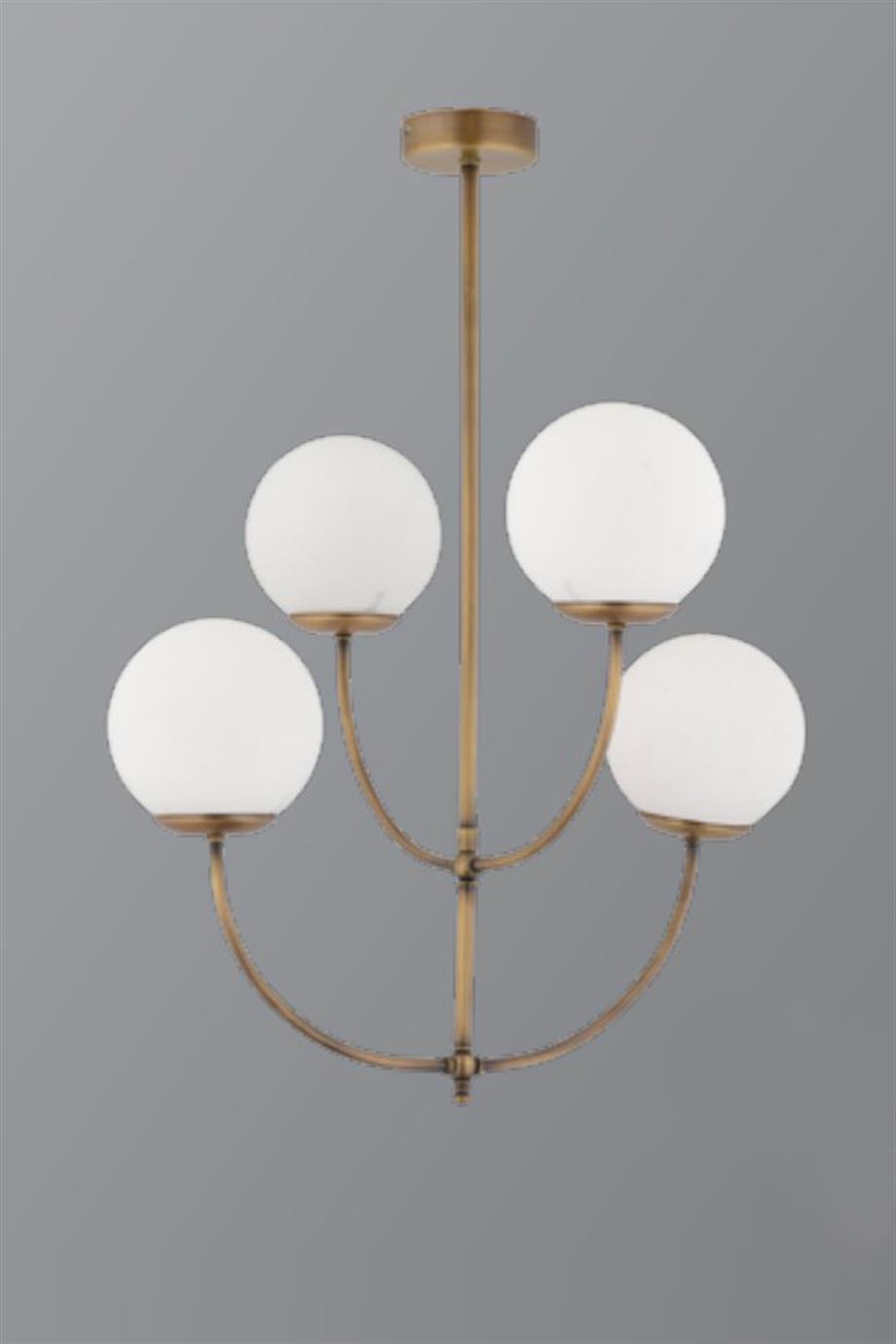 Avizeler  4 Lü Misine Eskitme Avize