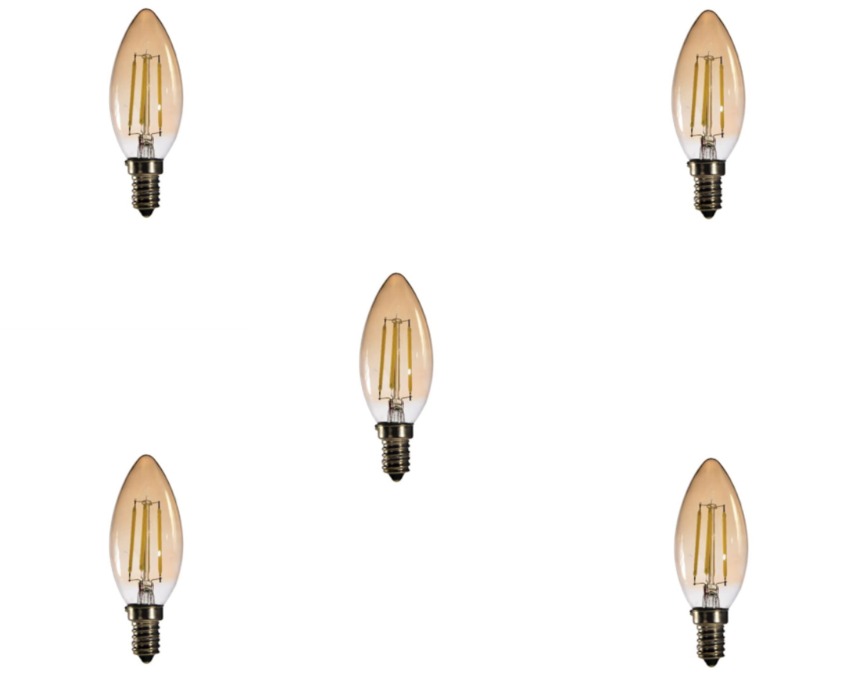 Ampuller  4 Watt E14 Mum Rustik Ampul - 5 Adet