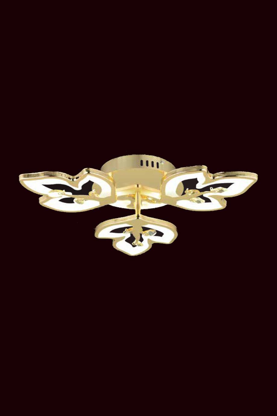 Avizeler  40Watt Kumandalı  Plafonyer Avize - Gold