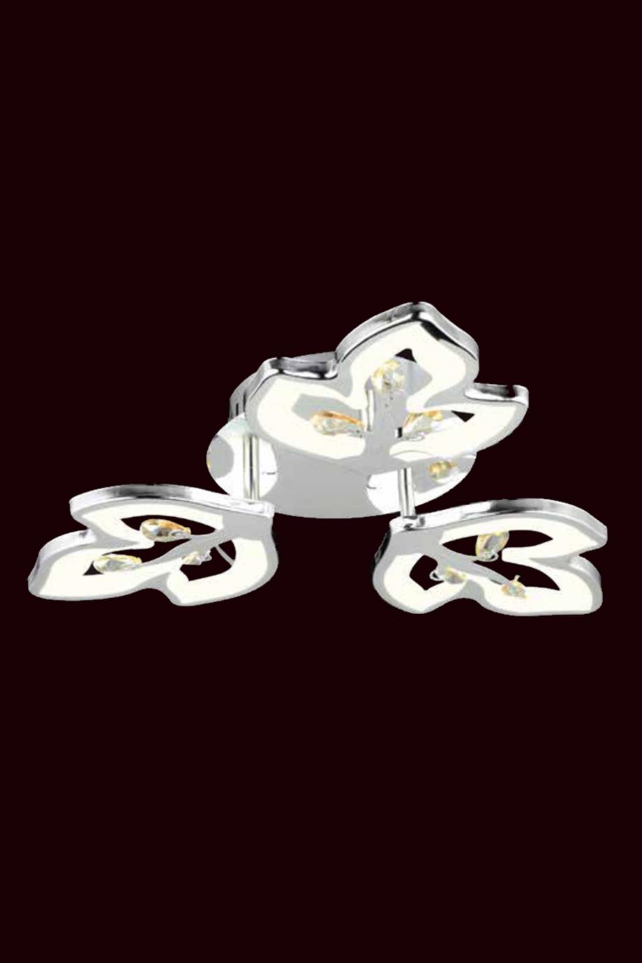 Avizeler  40Watt Kumandalı  Plafonyer Avize - Krom