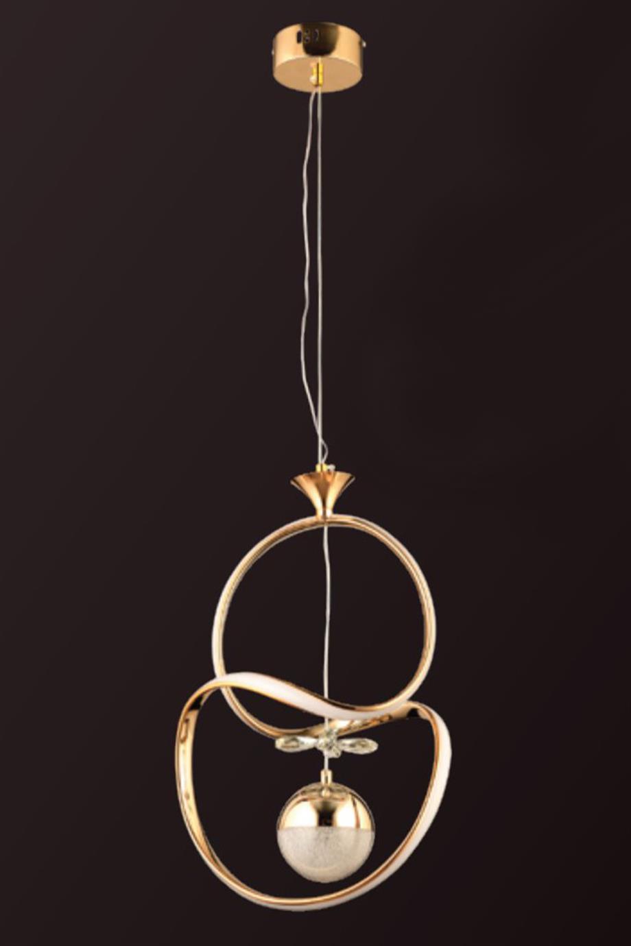 Avizeler  50W Gold Sarkıt Led Avize 