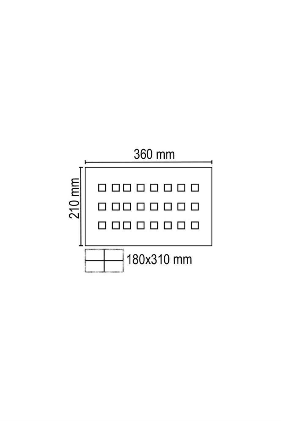 Kuyumcu Armatürleri  55 Watt Dikdörtgen Kuyumcu Armatürü