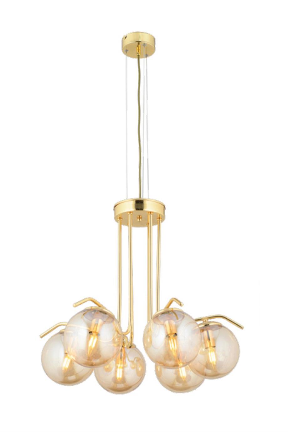 Avizeler  6 Lı  Eskitme Kollu Avize