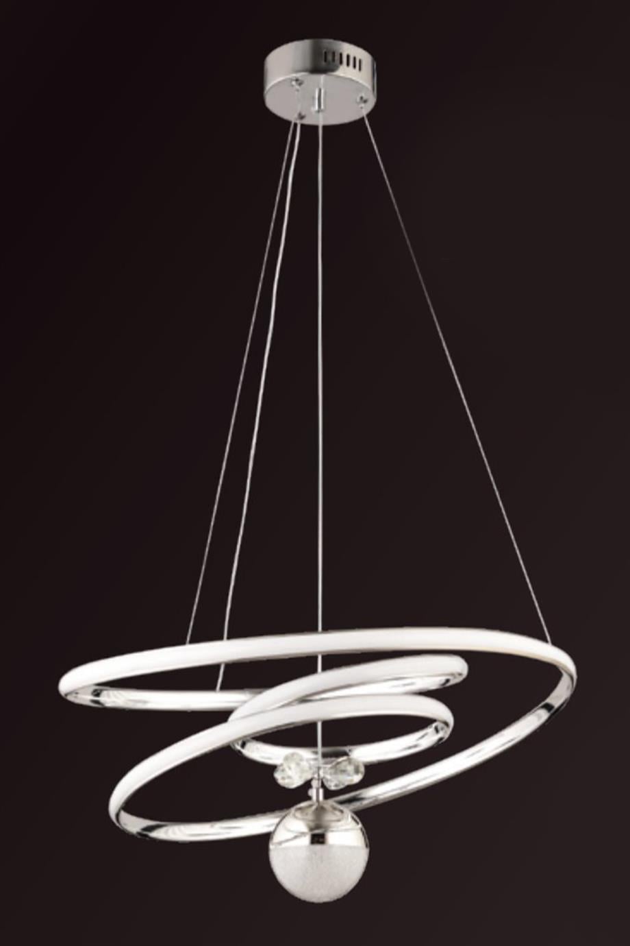 Avizeler  60W Krom Sarkıt Led Avize 
