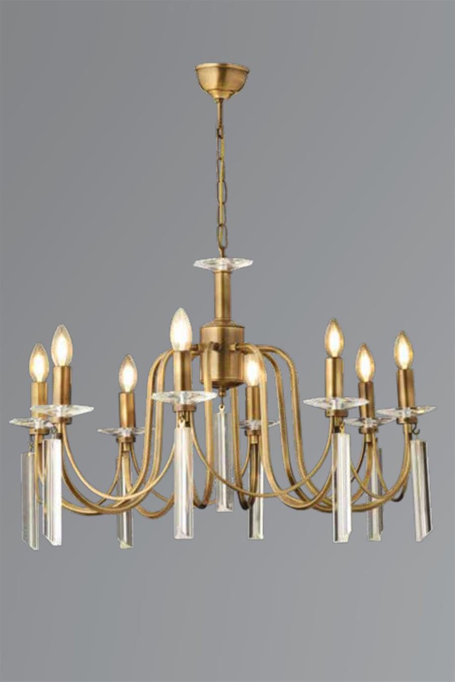 Avizeler  8 Li Kontes Eskitme Profil Avize