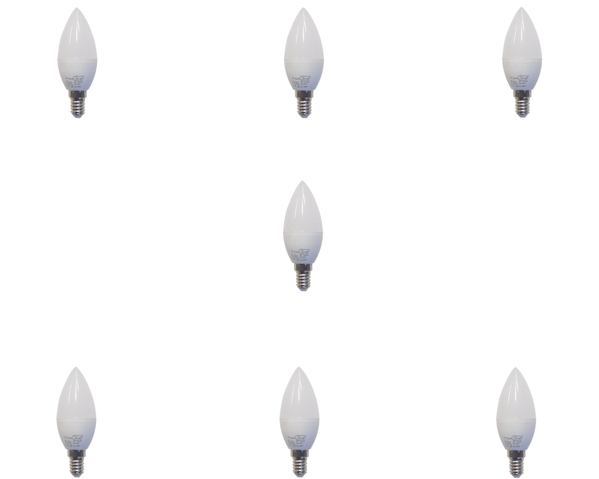 Led Ampuller  8 Watt E14 Mum Ampul - 7 Adet