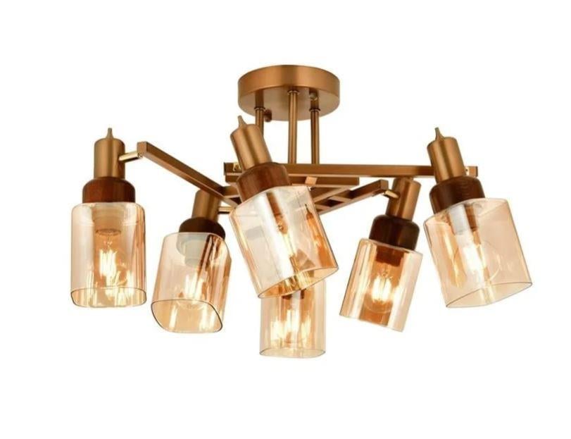 Plafonyer Avize  Eskitme Boyalı Plafonyer Avize