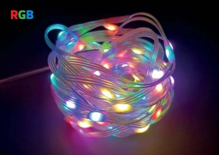 Şerit Led  FAIRY-20 20 Metre 3.5 Watt/Metre Dış Mekan RGB LED Süsleme Işığı  FAIRY-20 20 Metre 3.5 Watt/Metre Dış Mekan RGB LED Süsleme Işığı