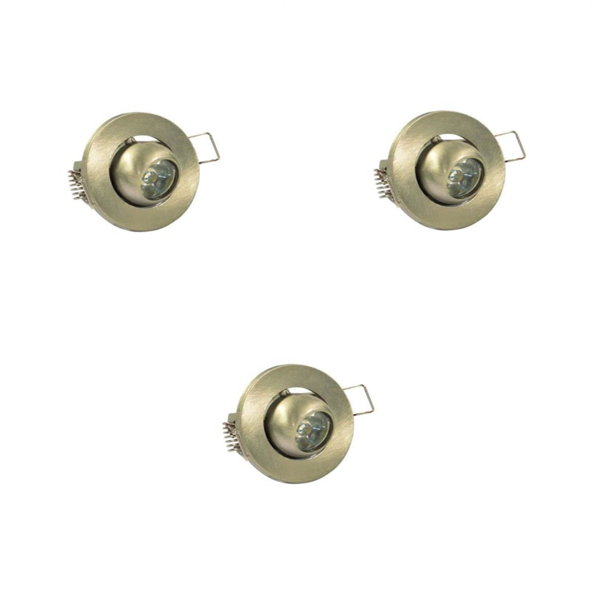 Dekoratif Mini Spotlar  Forlife 3 Watt Saten Kasa Manda Gözü - 3 Adet