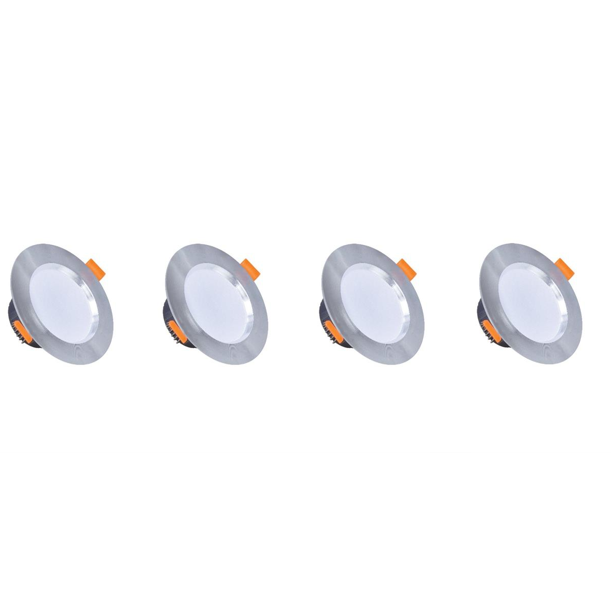 Dekoratif Camlı Paneller  Forlife 5 Watt Krom Kasa Dekoratif Mix Downlight - 4 Adet