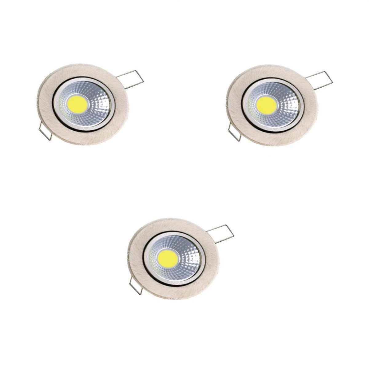 Cob Led Armatürler  Forlife 5 Watt Saten Kasa COB (Döküm) - 3 Adet