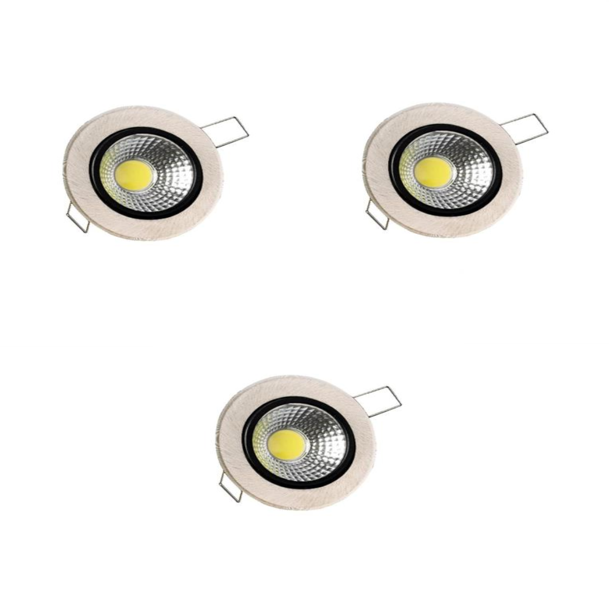Cob Led Armatürler  Forlife 5 Watt Saten-Siyah COB (Döküm) - 3 Adet
