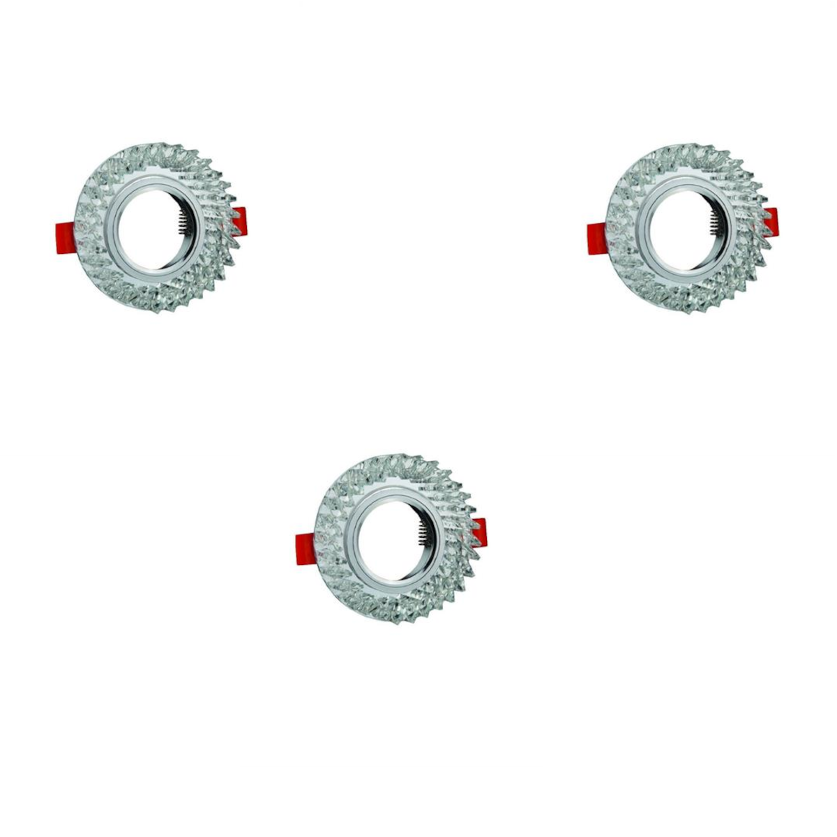 Led Çerçeveli Cam Spotlar Metal Kasalar  Forlife Led Çerçeveli Cam Spot Kasası - 3 Adet