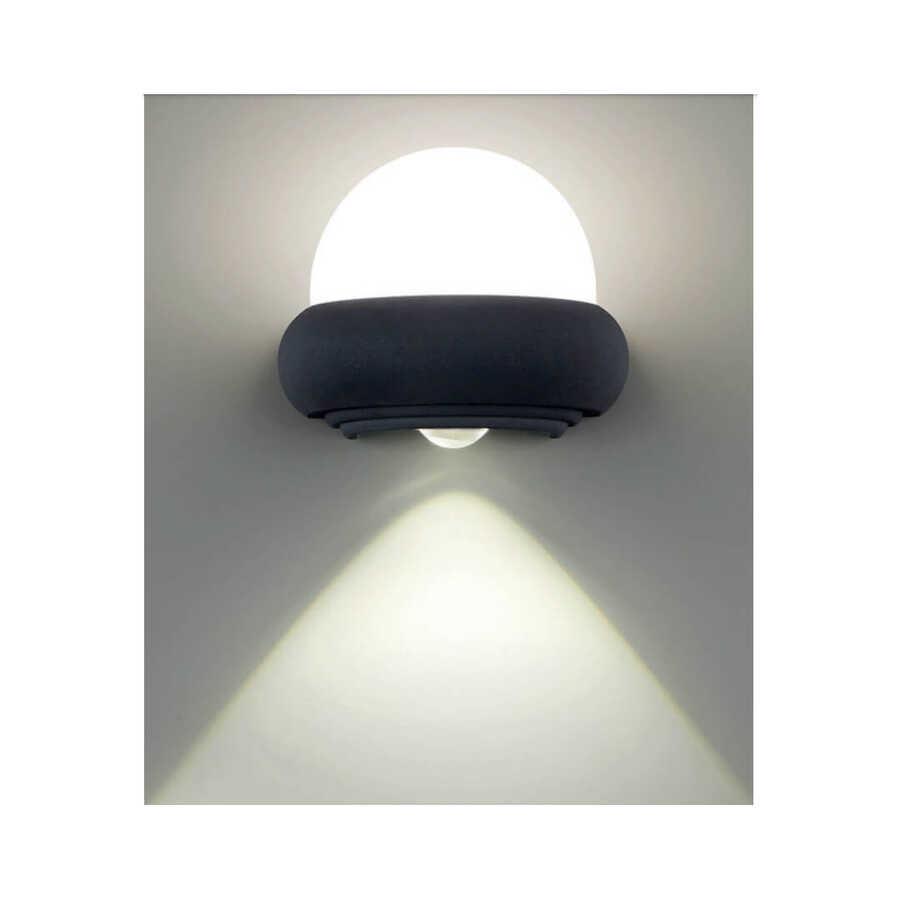 Bahçe Aydınlatmaları  FORZA 10 Watt Siyah Dış Mekan LED Aplik - Plastik Kasa - Ilık Beyaz (4200K) FORZA 10 Watt Siyah Dış Mekan LED Aplik - Plastik Kasa - Ilık Beyaz (4200K)