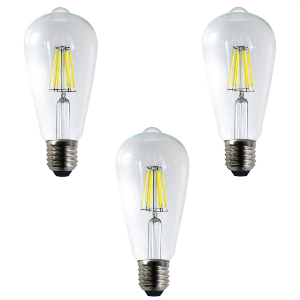 Ampuller  Heka Led Filament Rustik Ampul 6w Gün Işığı - 3 Adet