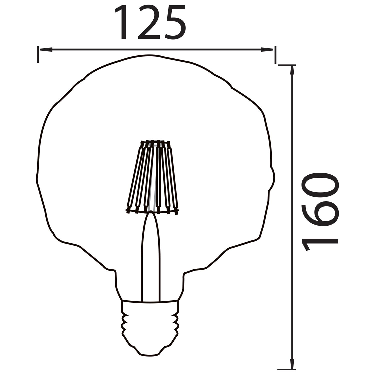 Rustic Filament Horoz Rustic Crystal Led Filament Ampul