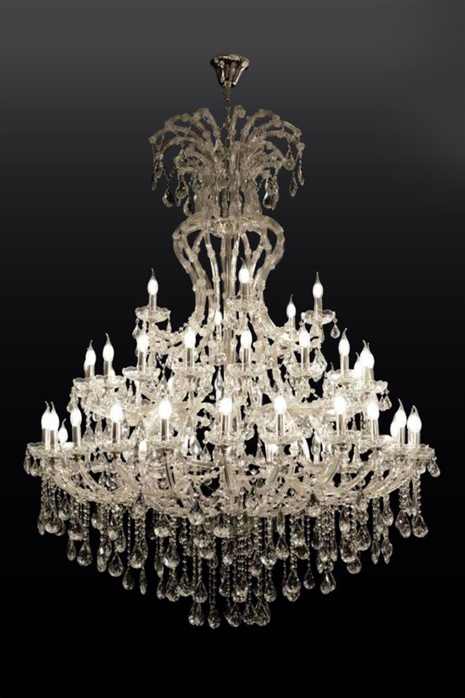 Avizeler  Maria Theresa Avize - Şeffaf Krom