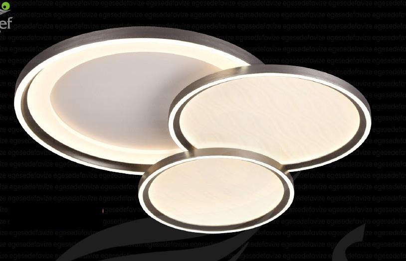 Plafonyer Avize  Modern Şampanya Gold Daire Form Plafonyer Avize