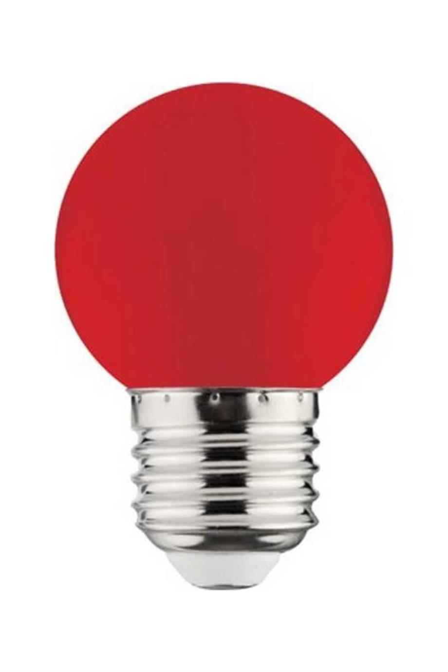 Ampuller 1 Watt Renkli Gece Lambası - Lambasan 1 Watt Kırmızı Renkli Gece Lambası
