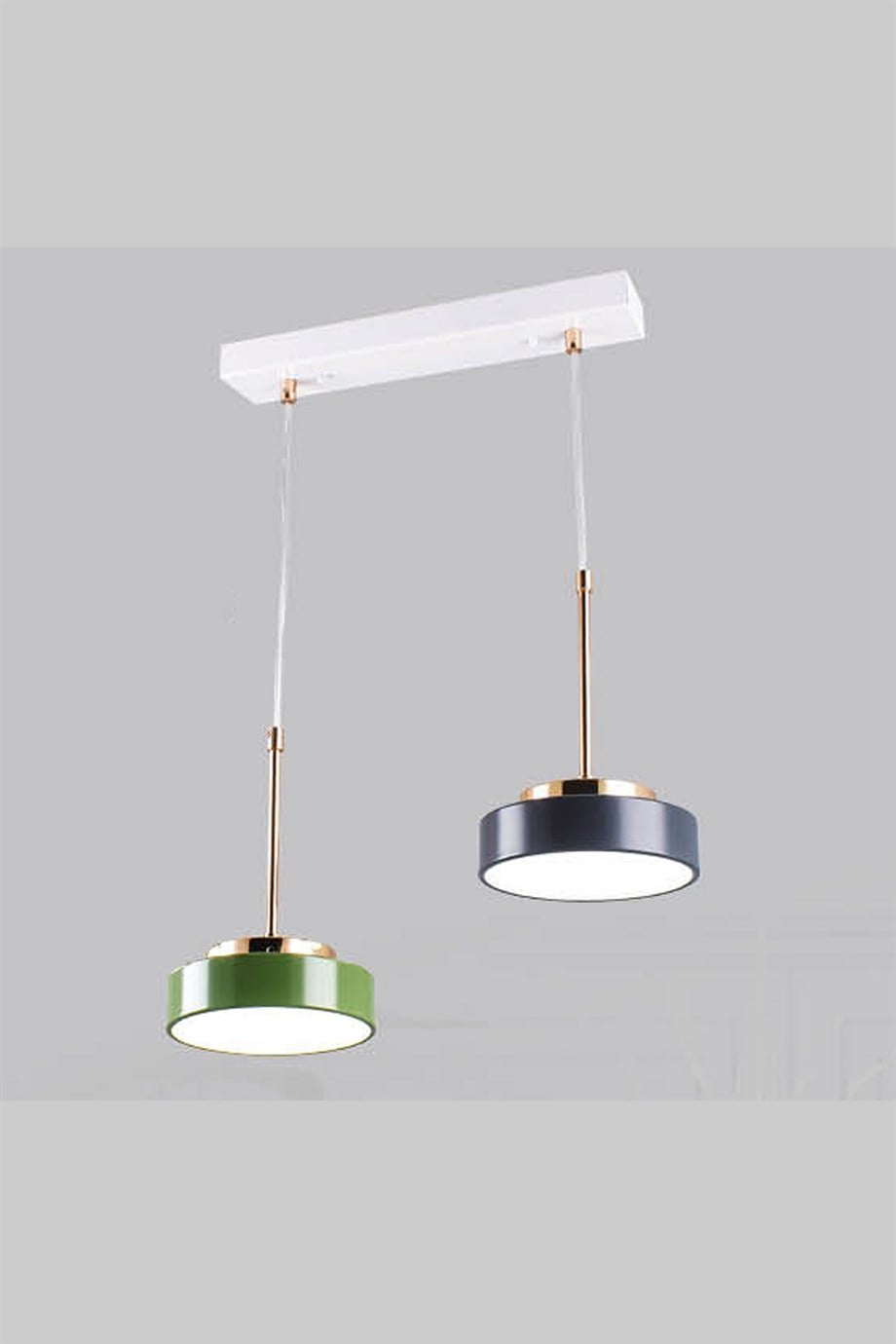 12325-2-Ant-Grn Ledli Avize