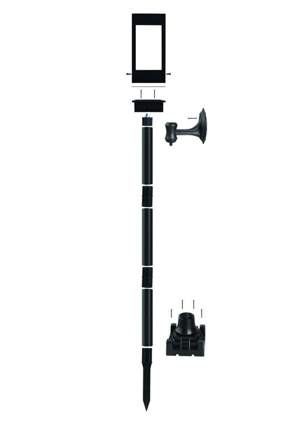 Solar Ürünler 15W Solar Alev Efektli Meşale - Lambasan LS-FL-3231 Montaj Seti