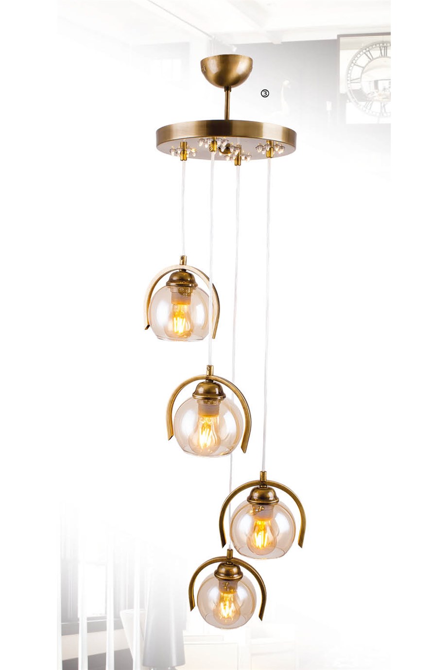 2200-4s- Sarkıt Avize