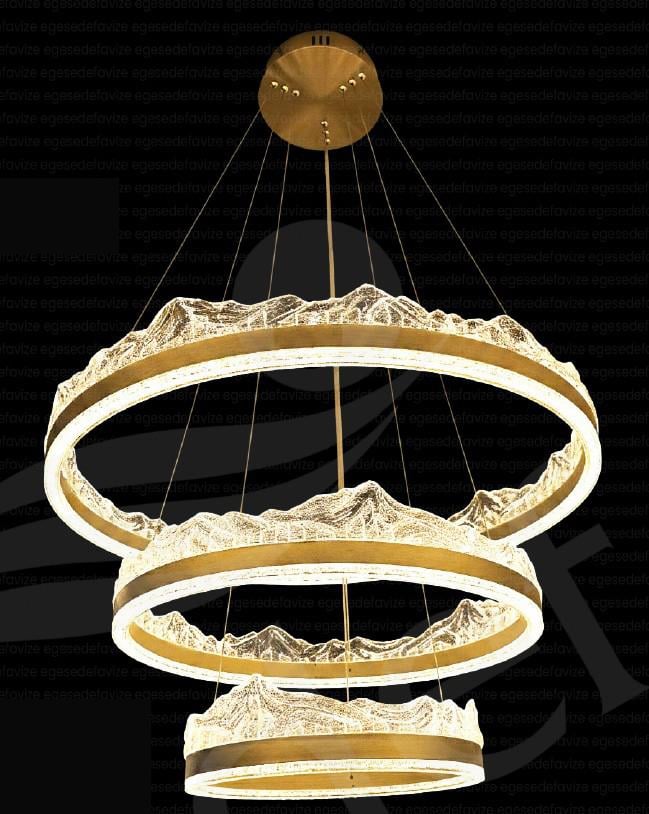 Modern Avize 3 Katlı Ledli Modern Avize 3 Katlı Ledli Modern Avize