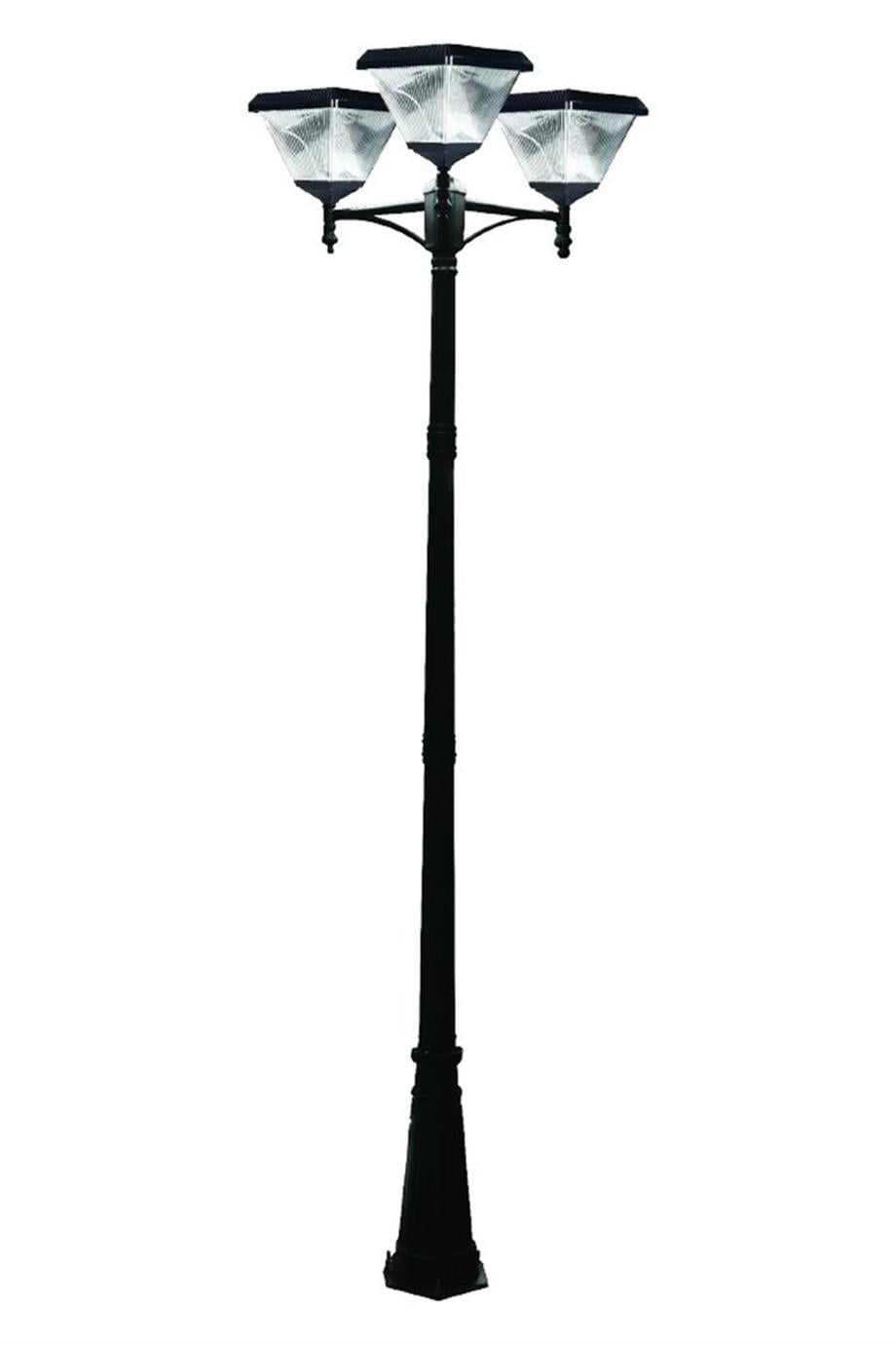 Solar Ürünler 3W Solar Camlı Çim Armatürü - Lambasan 3x100W 300cm Alüminyum Direk