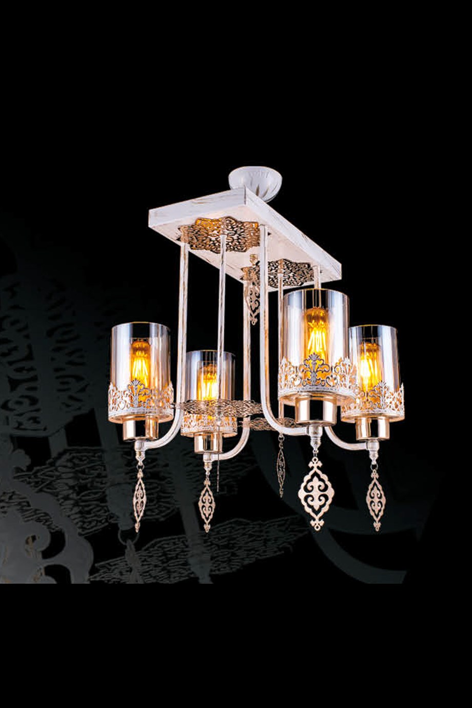 9091-4-Wgd Retro Sarkıt Avize