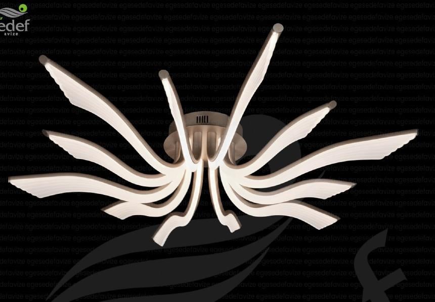 Plafonyer Avize Angel Wings LED Plafonyer – Şampanya Gold Modern Şampanya Gold Plafonyer Avize