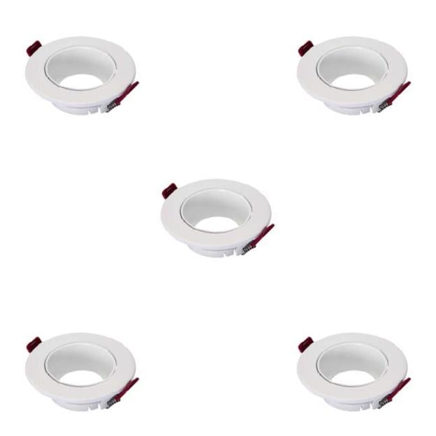 Dekoratif Downlight Armatürler AZELYA-1 METAL SPOT ÇERÇEVE BEYAZ/SİYAH/SİYAH-BEYAZ YUVARLAK-5Lİ  AZELYA-1 METAL SPOT ÇERÇEVE BEYAZ/SİYAH/SİYAH-BEYAZ YUVARLAK-5Lİ