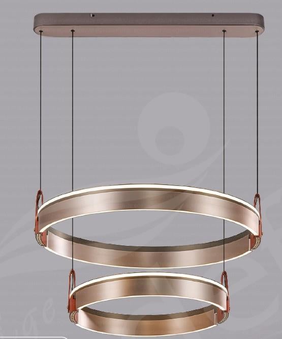 Modern Avize Bakır Yuvarlak Modern Avize 2li Bakır Yuvarlak Modern Avize 2li