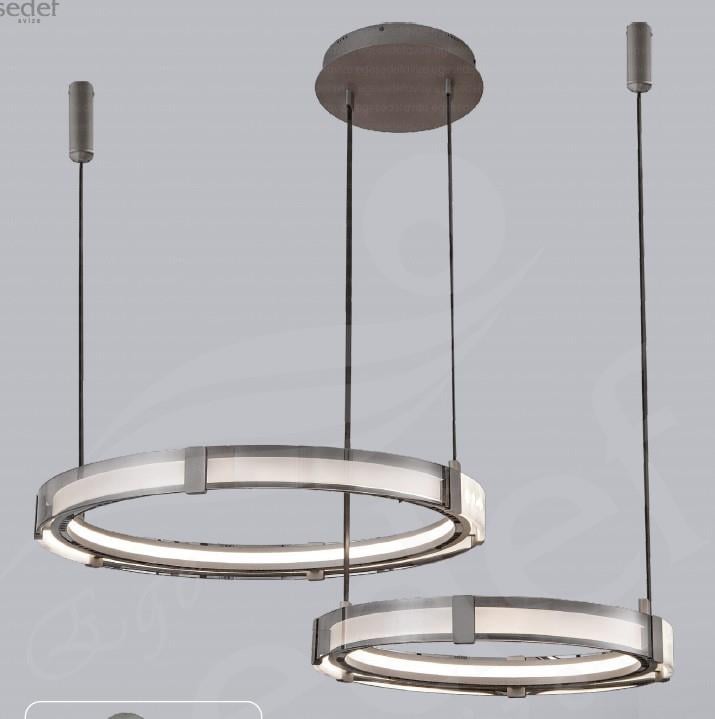 Modern Avize Bej Yuvarlak Modern Avize 2li Bej Yuvarlak Modern Avize 2li