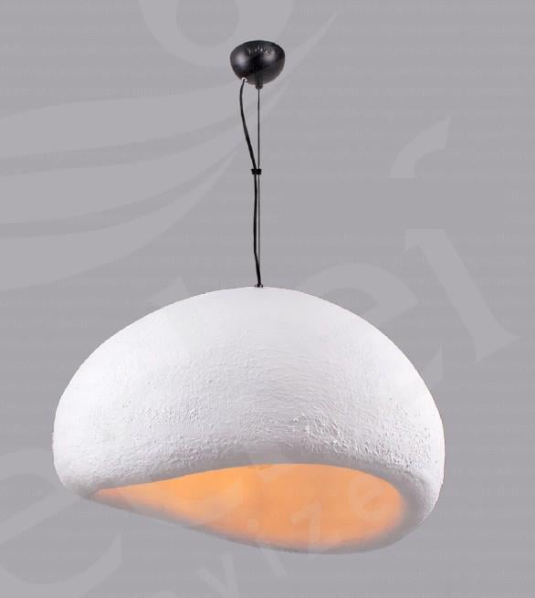 Sarkıt Avize Beyaz Antrasit Tekli Sarkıt Avize Modern Rustik Tasarım Tekli Sarkıt Avize Beyaz