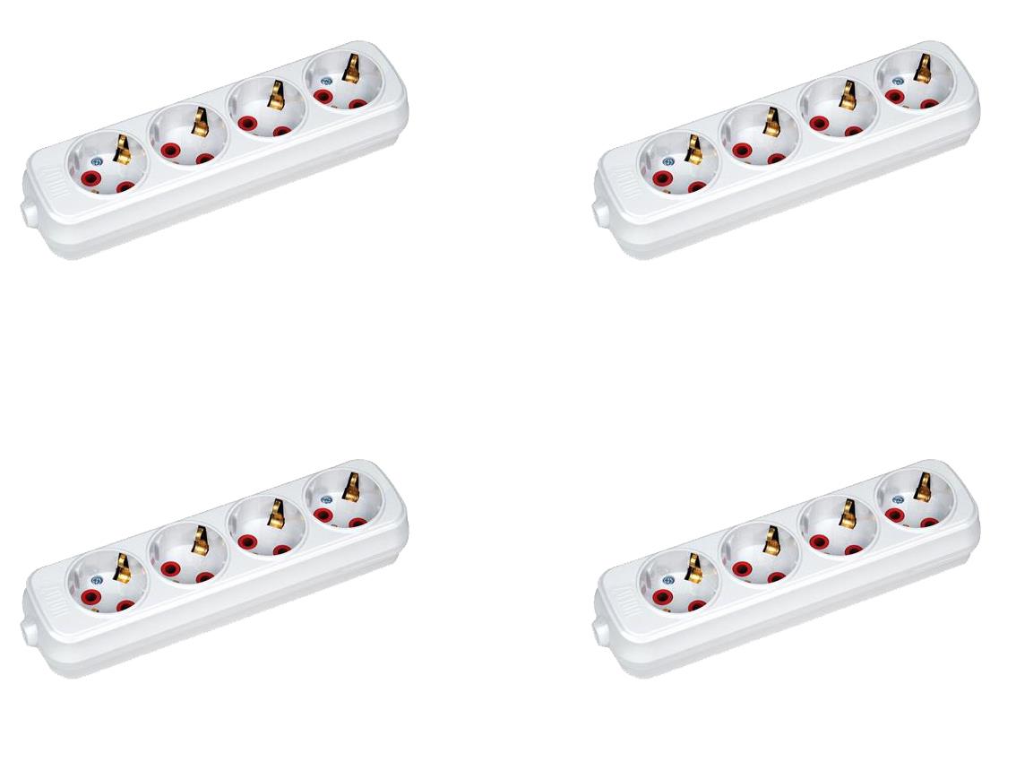 Grup Prizler Deco 4′lü Topraklı Klemensli Grup Priz Deco 4′lü Topraklı Klemensli Grup Priz-4Lü