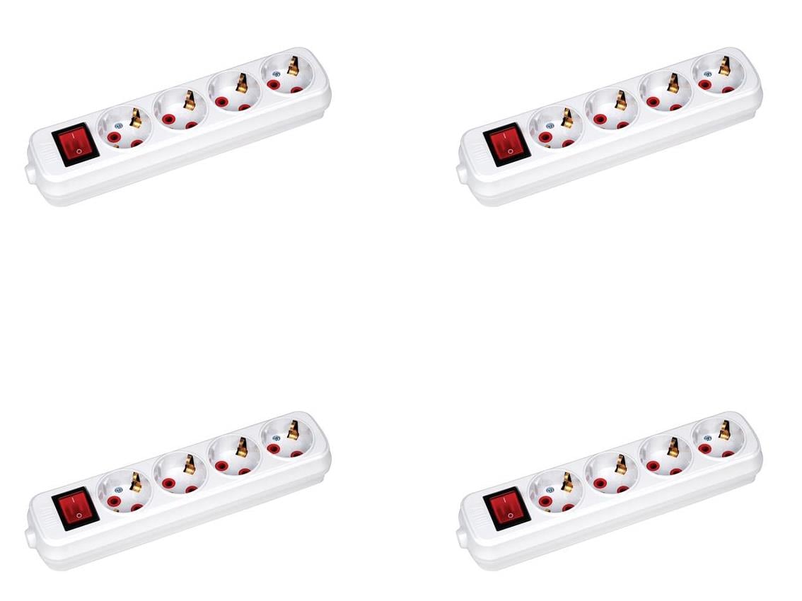 Grup Prizler Deco 4'lü Topraklı Anahtarlı Klemensli Grup Priz-4lü Deco 4'lü Topraklı Anahtarlı Klemensli Grup Priz-4lü