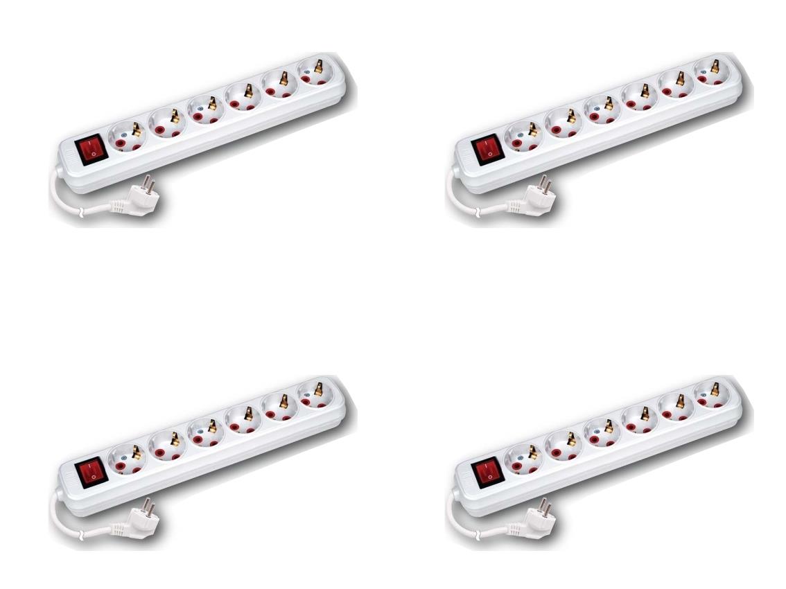 Grup Prizler Deco 6'lı Topraklı Anahtarlı 3 Metre Kablolu Grup Deco 6'lı Topraklı Anahtarlı 3 Metre Kablolu Grup-4lü