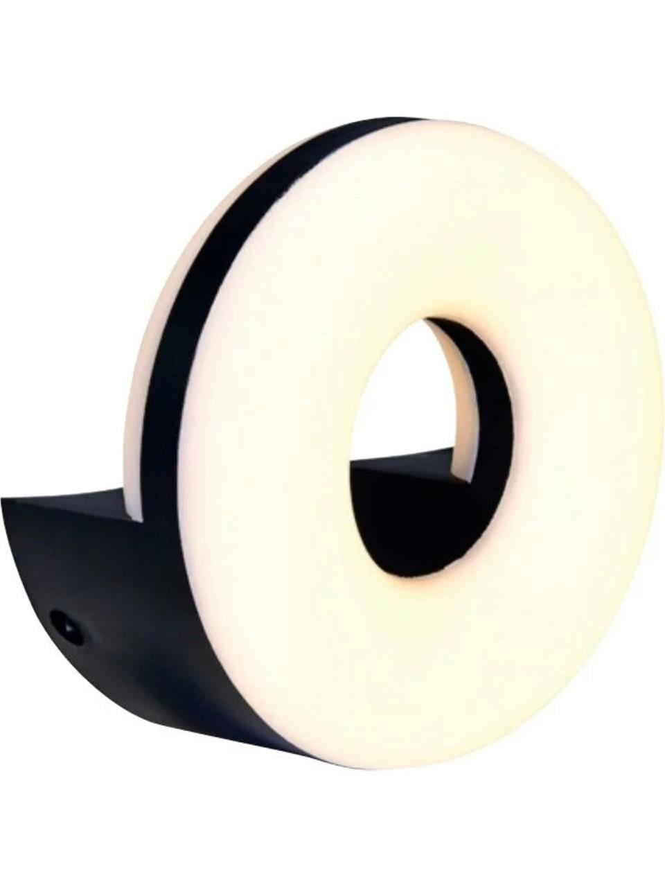 Bahçe Aydınlatmaları DONUT 10 Watt Siyah Dış Mekan LED Aplik - Plastik Kasa - Ilık Beyaz (4200K) 10 Watt Siyah Dış Mekan LED Aplik - Plastik Kasa - Ilık Beyaz (4200K)