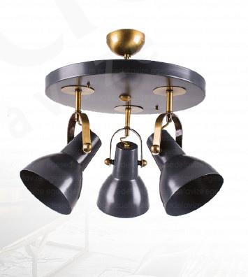 Retro Avize Endüstriyel 3’lü Sarkıt Avize Siyah Gold Modern Avize Metal Gövdeli 3'lü Yuvarlak Retro Avize