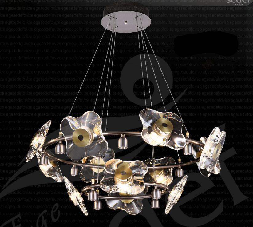Kristal Avize Eskitme Gold Yuvarlak Kristal Avize 2li Eskitme Gold Yuvarlak Kristal Avize 2li