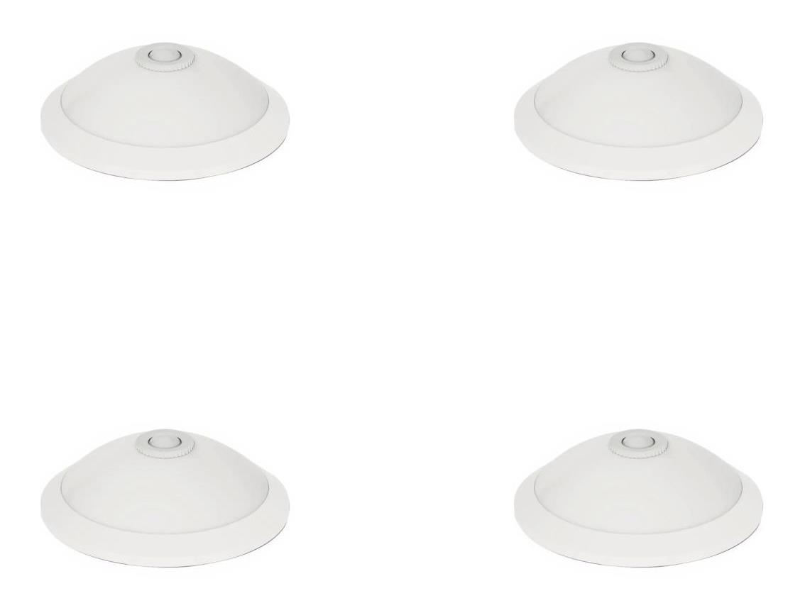 Yüksek Tavan Armatürleri Horoz 360° Tavan Sensörlü Armatür E27 Duylu LEDLİ SENSÖRLÜ TAVAN ARMATÜRÜ-BEYAZ OPAL-4LÜ