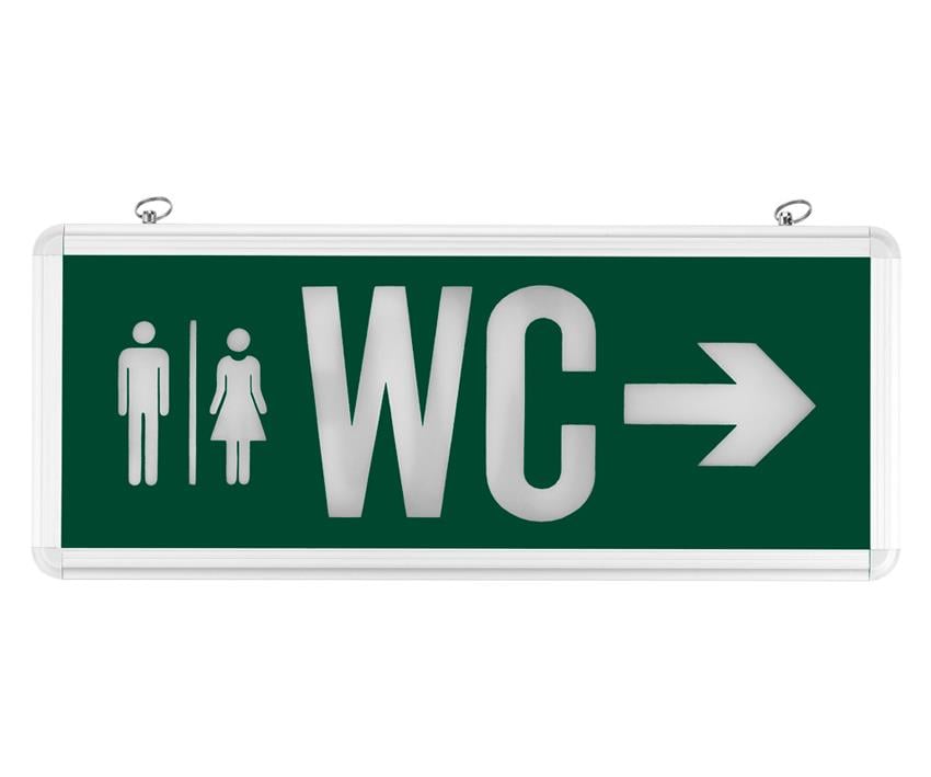 Yönlendirme Armatürü Horoz Robson LED WC Yönlendirme Tabelası - Asılabilir Tuvalet Levhası Robson LED WC / Tuvalet Yönlendirme Armatürü