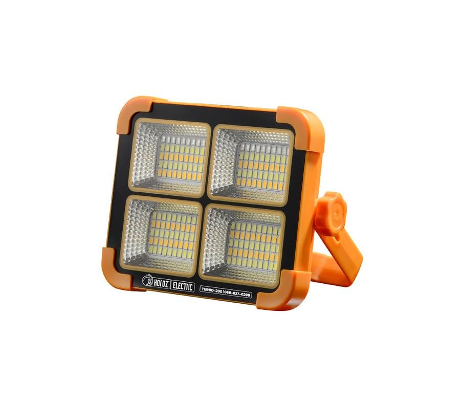 Solar Projektörler Horoz Turbo-200 Şarj Edilebilir Portatif LED Projektör - Güçlü Aydınlatma TURBO 3 CCT SERİSİ Portatif LED Projektör