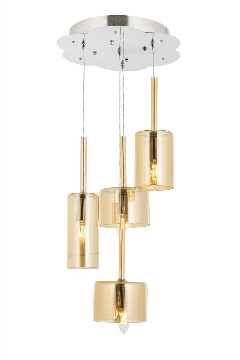 Sarkıt Avize Krom Kaplama Modern Avize 4lü Krom Kaplama Modern Avize 4lü