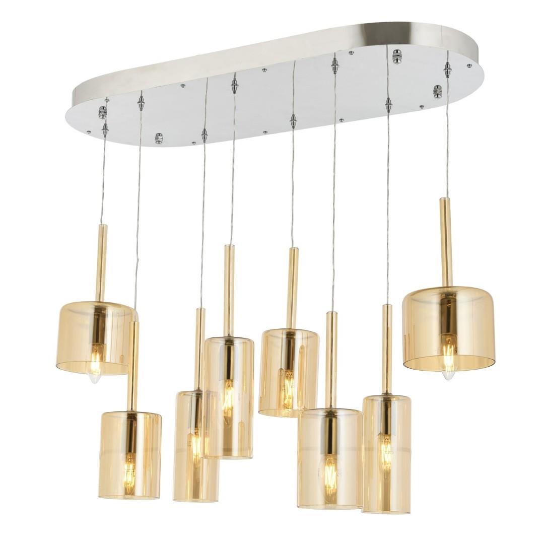 Sarkıt Avize Krom Kaplama Modern  Elips Avize Krom Kaplama Modern  Elips Avize