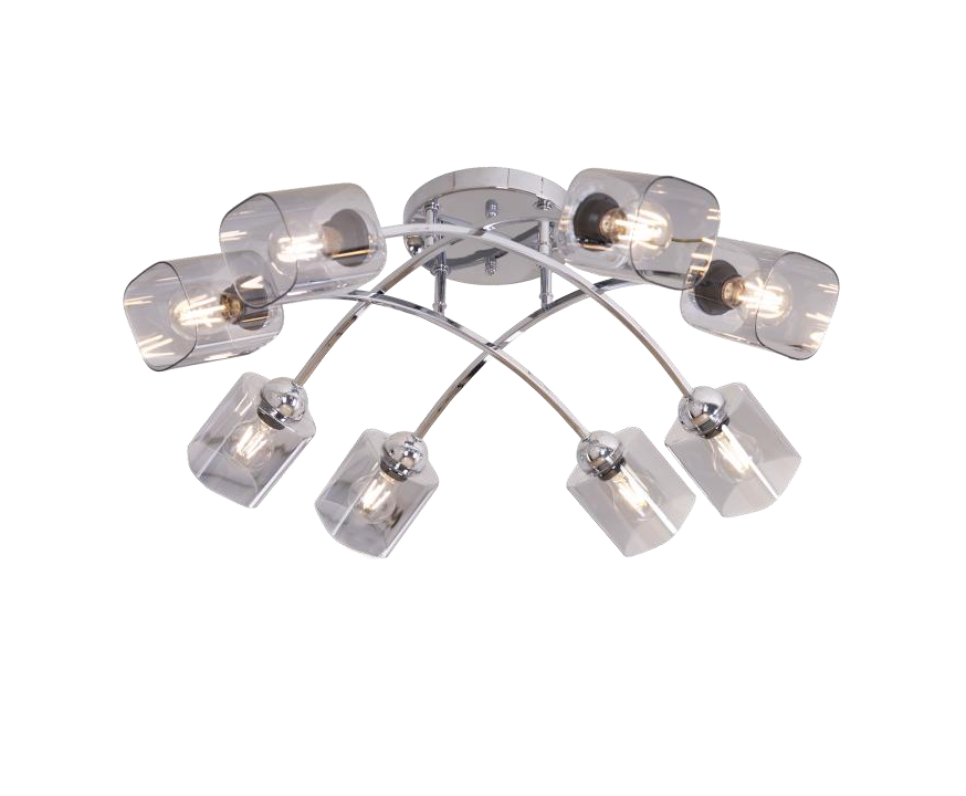Plafonyer Avize Krom Kaplama Plafonyer Avize 8li Krom Kaplama Plafonyer Avize 8li